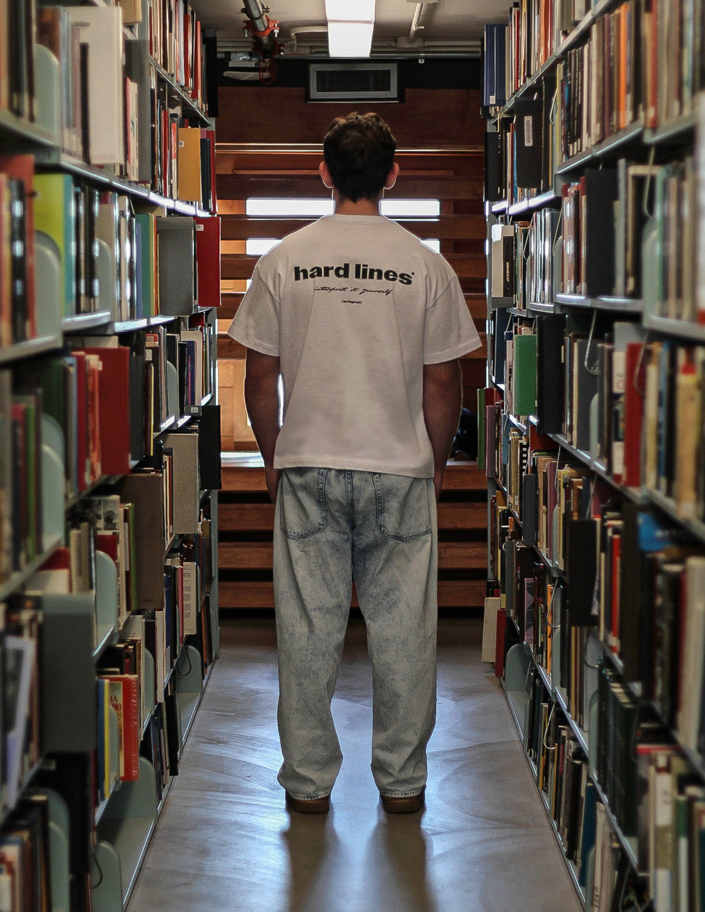 HL T-SHIRT - WHITE & FOREST GREEN