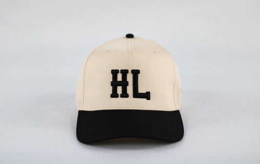 CLASSIC HL SNAPBACK HAT - BLACK & CRÉME